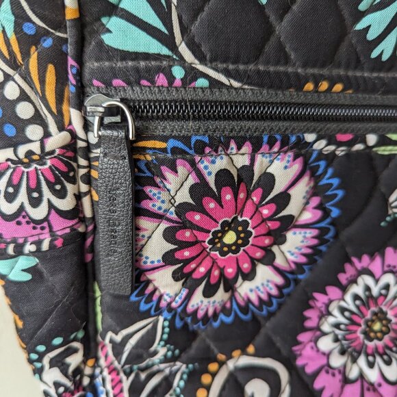 Vera Bradley Quilted Crossbody Purse Bandana Swirl Adjustable Shoulder Bag - Picture 3 of 10